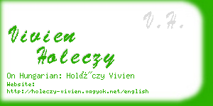 vivien holeczy business card